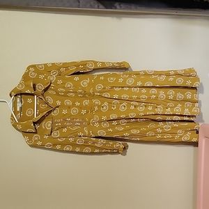 Boden shirt Dress floral yellow Size 8R